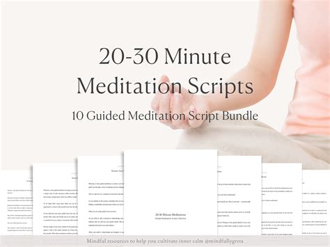 20 30 Minute Guided Meditation Script Bundle Guided Meditation Script