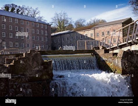 Richard Arkwright's Mill at Cromford, Derbyshire, England Stock Photo ...