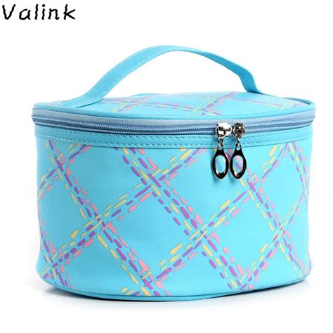 New Women Pu Leather Cosmetic Bags Make Up Travel Toiletry Storage