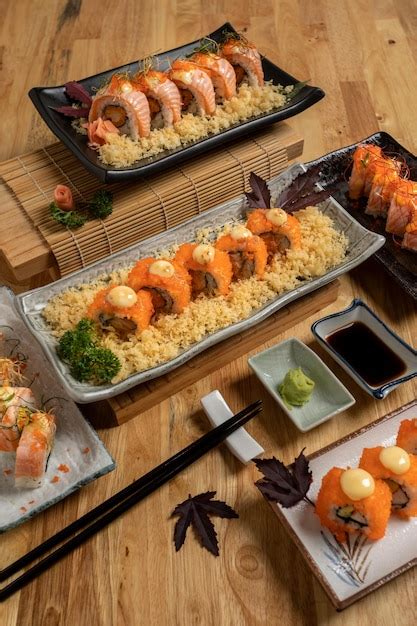 Premium Photo | Sushi Set