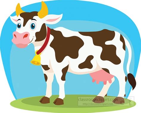 Cows And Cattle Clipart Dairy Cow With Gold Bell Clipart