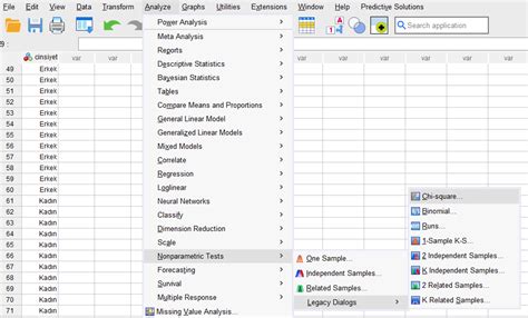 Tek Örneklem Ki Kare Testi SPSS Resimli SPSS YARDIMI İSTATİSTİK