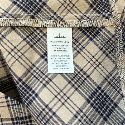 Lulu S Skirts Nwt Lulus Brown Blue Plaid Pleated Mini Skirt Womens