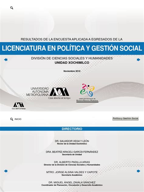 Plan 101 Licenciatura En Politica Y Gestion Social Xoc Cbs 2010 Pdf Pdf