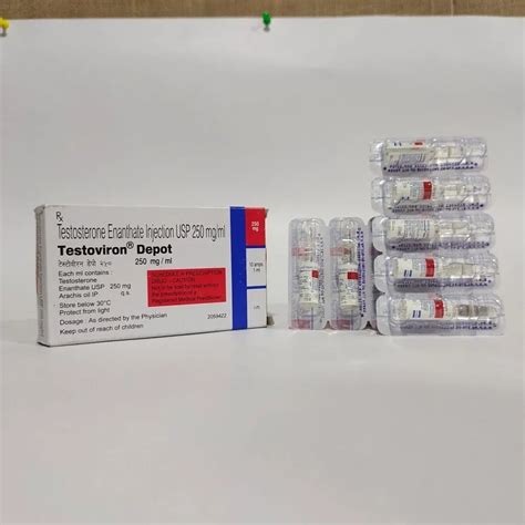 Ampoules Testoviron Depot 250 Mg Injection For Muscle Building