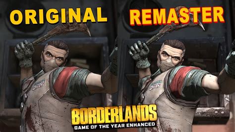 Borderlands Original Vs Remaster Comparison Goty Enhanced Edition