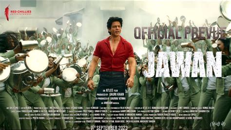 Jawan Official Trailer Shah Rukh Khan Atlee Nayanthara Vijay