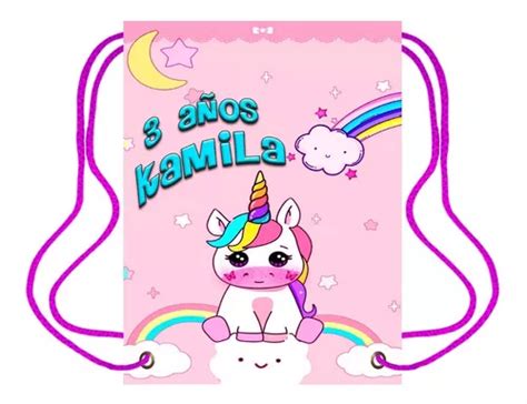 30 Dulceros Personalizados Fiestas Cumpleaños Unicornio en venta en