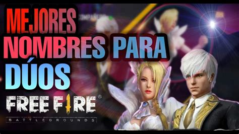 Nombres Para Duos En Free Fire Nicos Nombres Para Free Fire