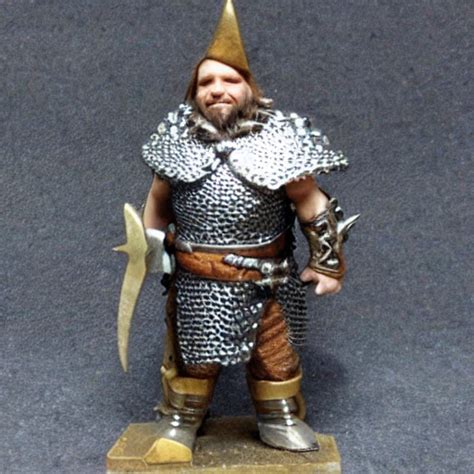 Prompthunt Dwarf Fighter Wearing Chainmail Armor Holding A Large Warhammer