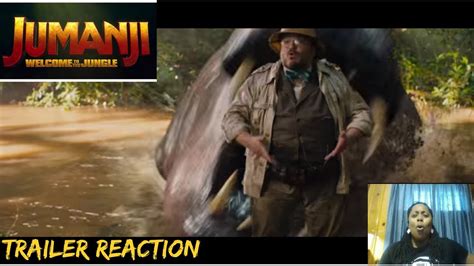 Jumanji Welcome To The Jungle Official Trailer Reaction Youtube