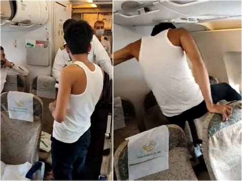 Passenger Ruckus On Pakistani Flight Misbehaved With Crew Members And Kicked The Window Video