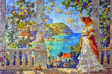 Konstantin Ivanovich Gorbatov Patio In Capri R Museum