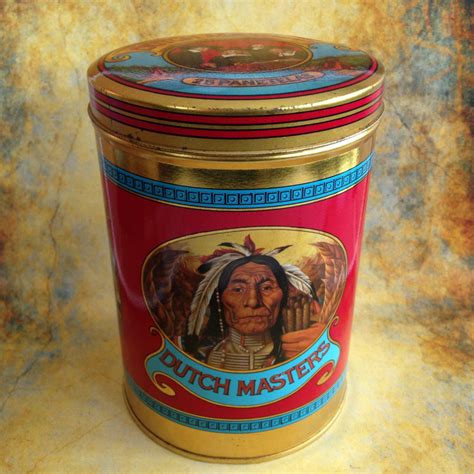 Vintage Dutch Masters Cigars Tin Collector Tin Etsy Vintage Tins