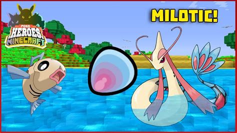 Minecraft Pok Heroes Como Evoluir Feebas Para Milotic Usando