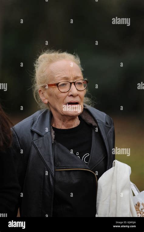 TV Benidorm actress Kate Fitzgerald at Bobby Knutt's funeral at ...