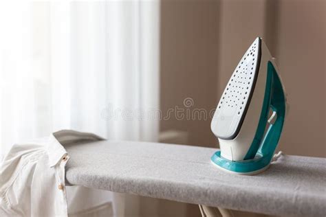 Iron On An Ironing Board Stock Image Image Of Fresh 137399655