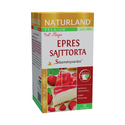 Naturland Prem Epres Sajttorta Tea X Patikatt Patika Egy Kattint Sra