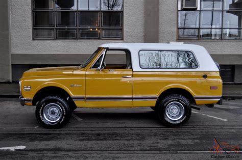 1972 Chevrolet K5 Blazer Cst Custom 4x4 Wheatland Yellow New Interor Must See