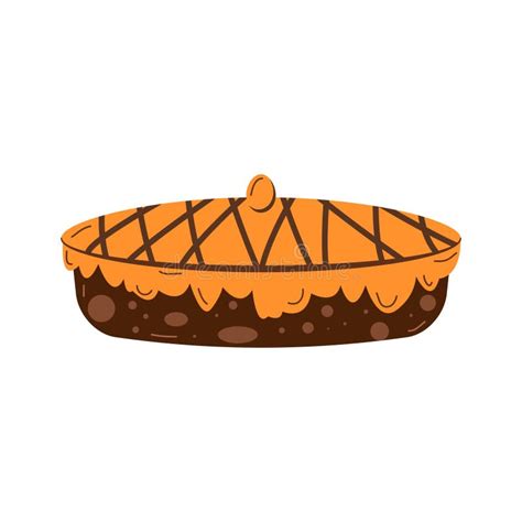 Pumpkin Pie Thanksgiving And Holiday Pumpkin Pie Stock Vector