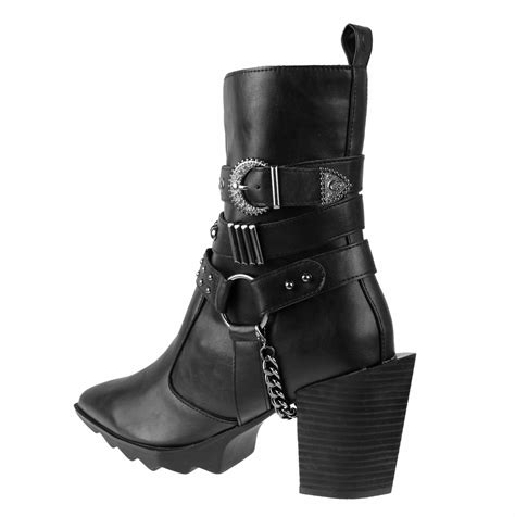 Buty Damskie Killstar Onyx Black Ksra Metal Shop Pl