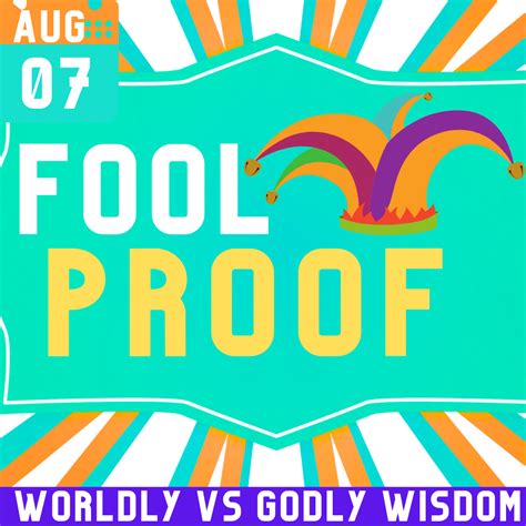 Sunday August Traditional Worship Fullproof Worldly Vs Godly