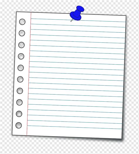 Ruled Paper Notebook Paper Clip Paper Notes Dialog Blue Text