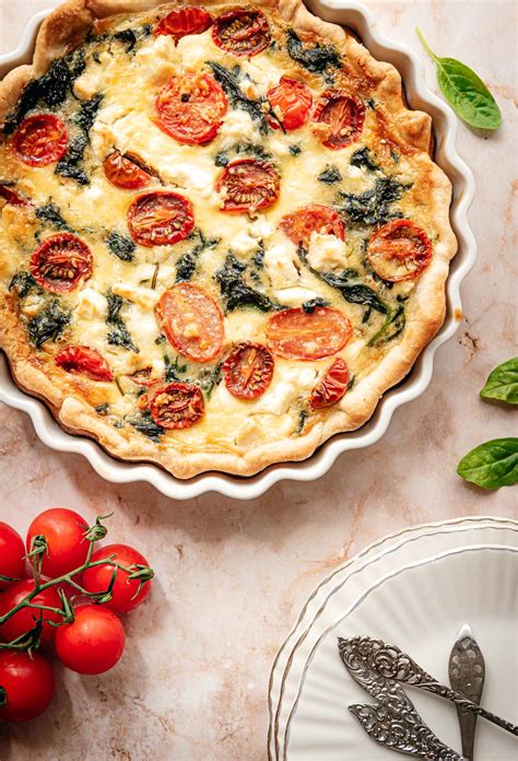 Quiche Met Feta Spinazie En Tomaat Eef Kookt Zo