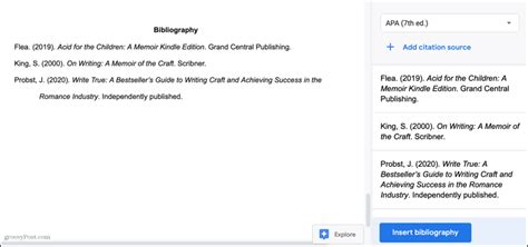 How To Cite Sources And Include A Bibliography In Google Docs