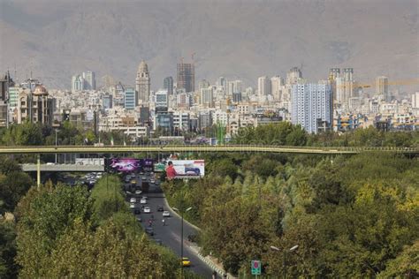 Teheran Skyline Der Stadt Redaktionelles Stockfoto Bild Von Iran