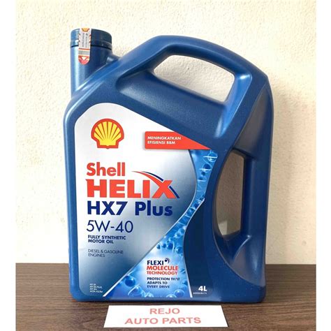 Jual Oli Mesin Shell Helix HX 7 5W 40 4Liter Oli Mobil Bensin