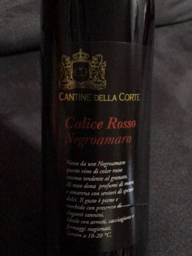 Cantine Della Corte Calice Rosso Salice Salentino Vivino