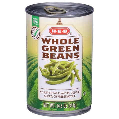 H E B Whole Green Beans Shop Green Beans And Peas At H E B