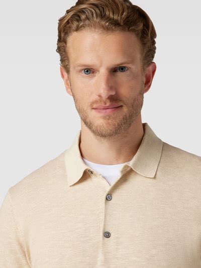 Profuomo Strickpullover In Melange Optik Beige Online Kaufen