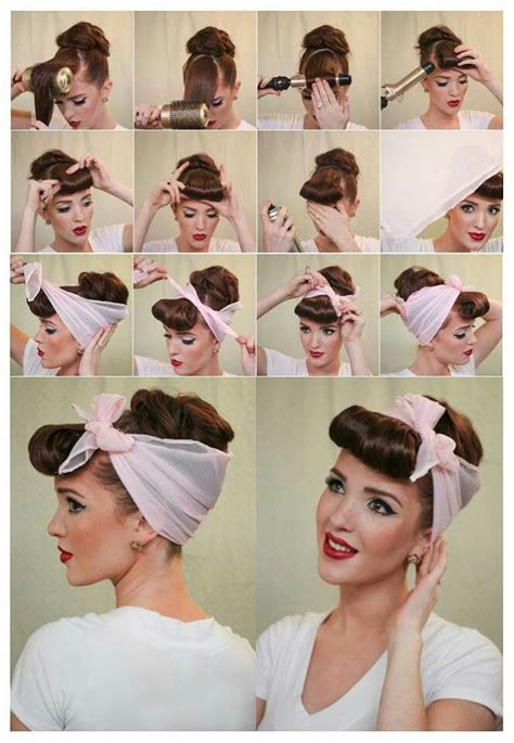 Coiffure Avec Un Foulard Ou Bandana Fa On Pin Up Rockabilly Des Ann Es