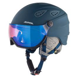 Alpina Grap Visor Hm Ski Helmet With Visor Unisex Ink Grey Matt