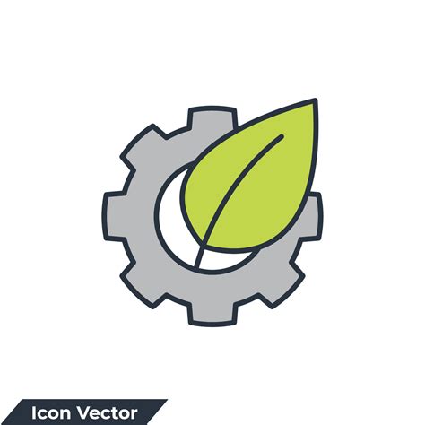 Eco Industry Eco Friendly Green Technology Icon Logo Vector