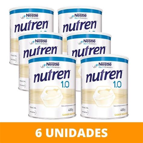 NUTREN 1 0 BAUNILHA 400G 6 UN NESTLÉ Suprevida