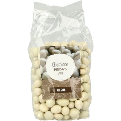 Mijnnatuurwinkel Chocolade Pinda Wit 400 Gram