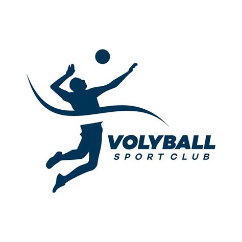 Illustration De Mod Le De Vecteur De Logo De Volley Ball Vecteur Premium