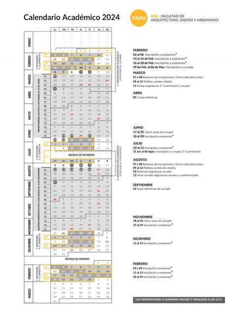 Calendario Acad Mico Acad Mica