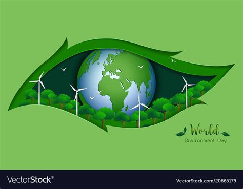 World Environment Day Ecology Concept Royalty Free Vector