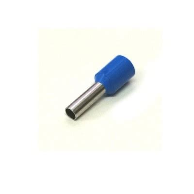 Terminal Isolado Tubular Mm Curto Tp Azul