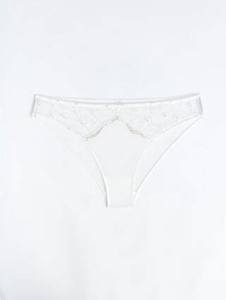 Ekru Dantelli Fantezi Bikini Külot S4GE73Z8 FDV LCW