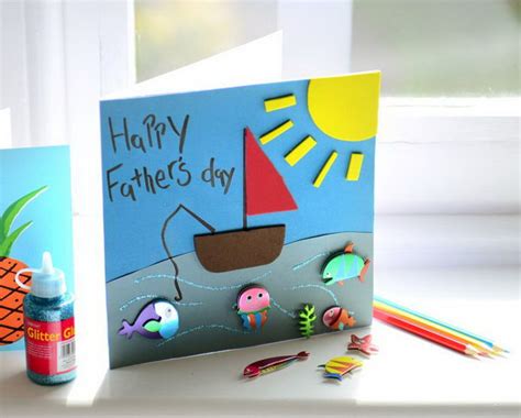 Diy Fathers Day Card Designs Easy Diy Pop Up Happy Father S Day Card