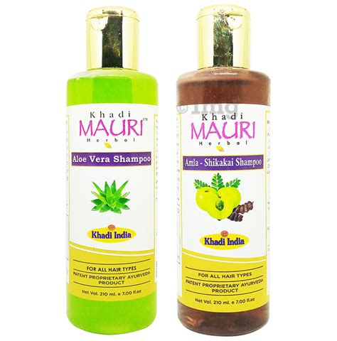 Khadi Mauri Herbal Combo Pack Of Aloe Vera Amla Shikakai Shampoo