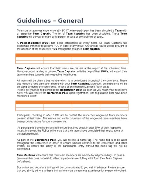 guidelines conference