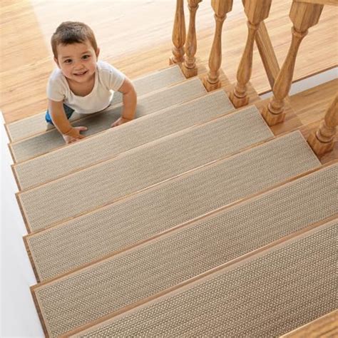 Amazon Mbigm X In Pack Linen Carpet Stair Treads Non