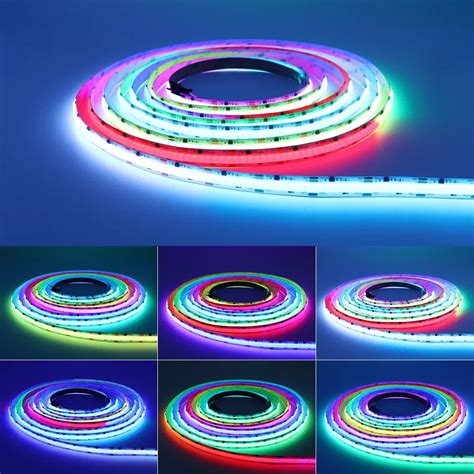 High Density Rgb Led Strip Addressable Flexible And Dimmable V V