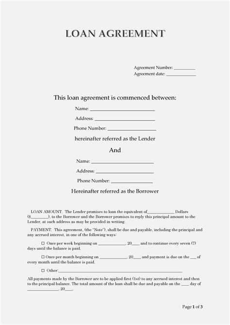 40 Free Loan Agreement Templates [word And Pdf] Template Lab